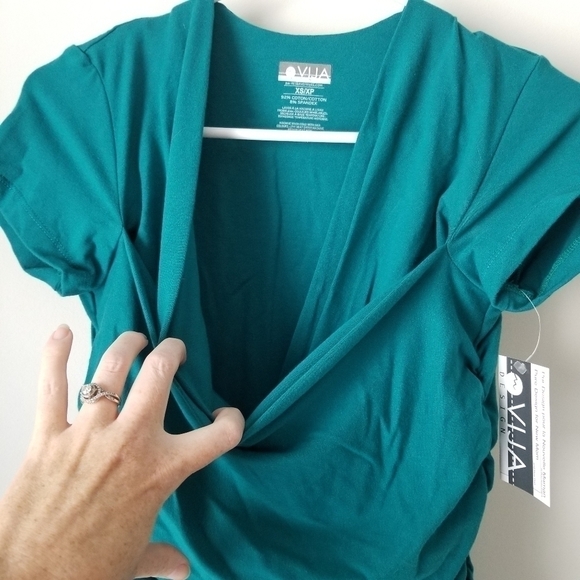 NWT VIJA Design Skin-to-Skin Kangaroo Care and Nursing Top Jade, XS - Picture 6 of 14